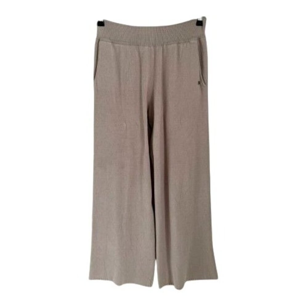 Soia & Kyo High-Waist Wide-Leg Lounge Pants Size Med Dusty Pink Pull-up - Picture 2 of 6
